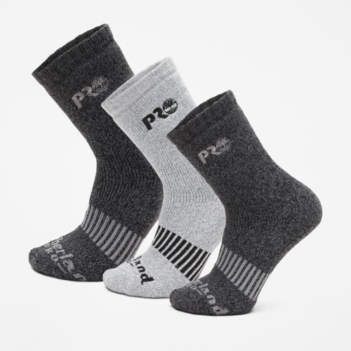 Men's 3-Pack Racing-Stripe Cushioned Boot Socks-