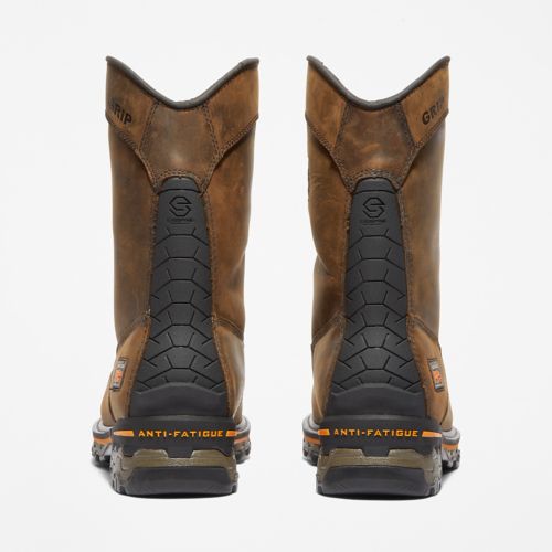 Men's Boondock Waterproof Pull-On Comp-Toe Work Boots-