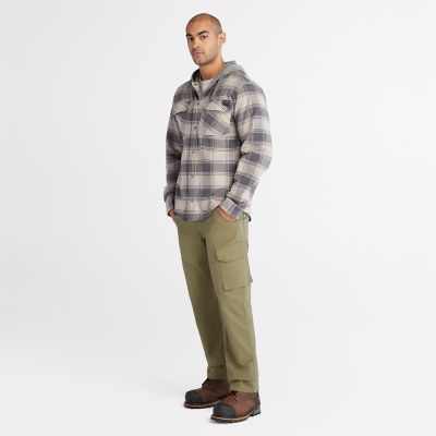 Men's Timberland PRO® Woodfort Midweight Flannel Sweatshirt Hoodie