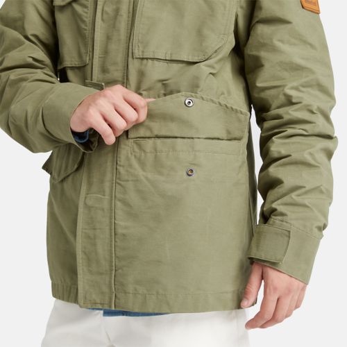 Manteau militaire en toile pour hommes-