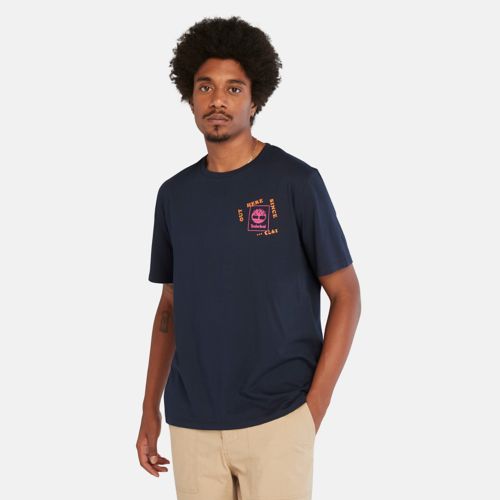 T-shirt de randonnée à imprimé rétro pour hommes-