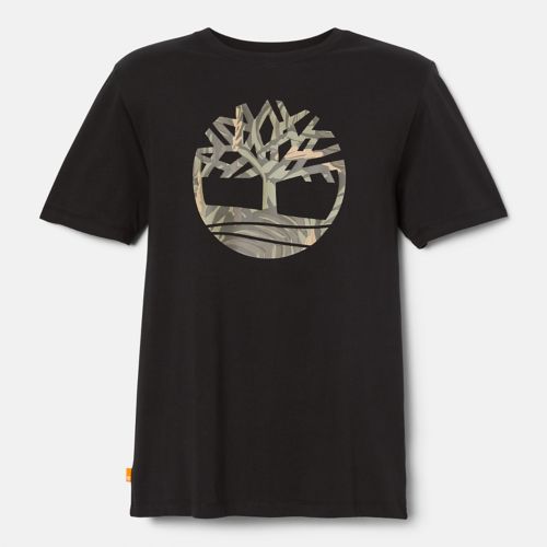 Men's Short-Sleeve Tree Logo Camo T-Shirt-