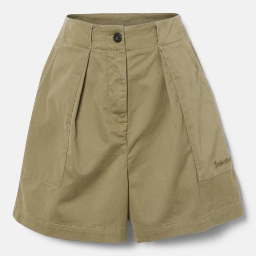 Women's Solid Pleated Shorts-