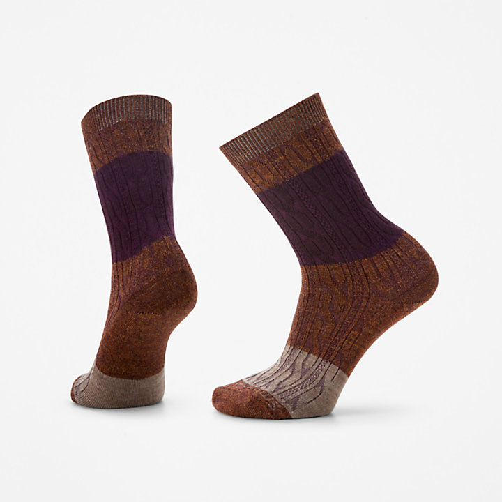 Women's SmartWool® Everyday Colorblocked Cable Crew Socks-